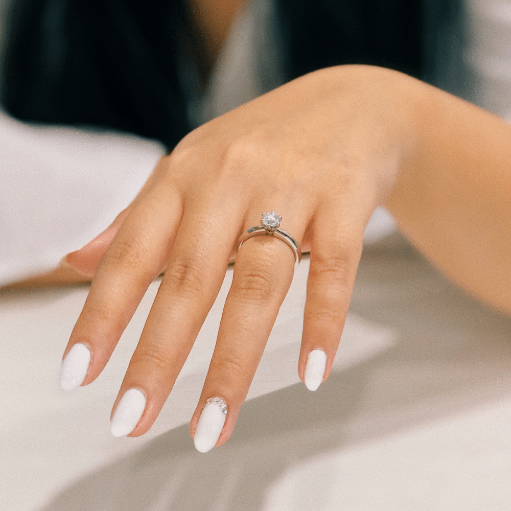 white nail polish