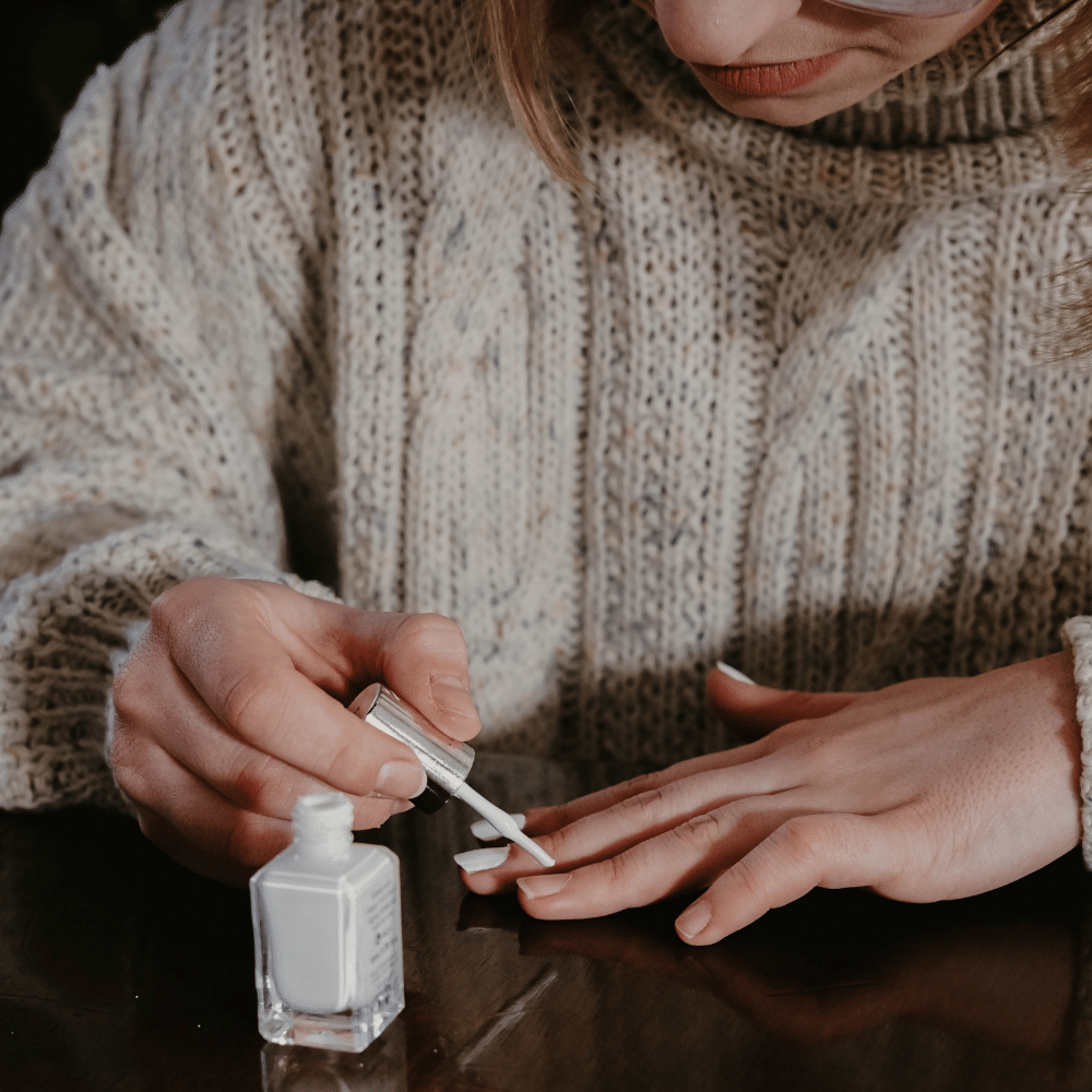 applying nail polish at home