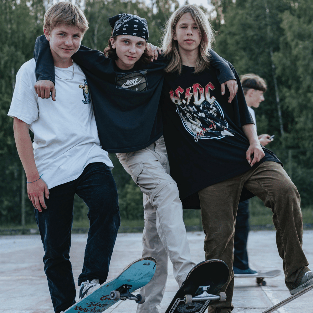 teen skaters