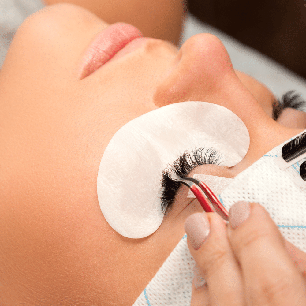 Applying eyelash glues