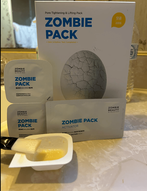  ‌ SKIN1004 Zombie Pack Wash off Face Mask for Aging Skin, Fine Lines Wrinkles, Enlarged Pores, Dryness, Lifting and Hydrating