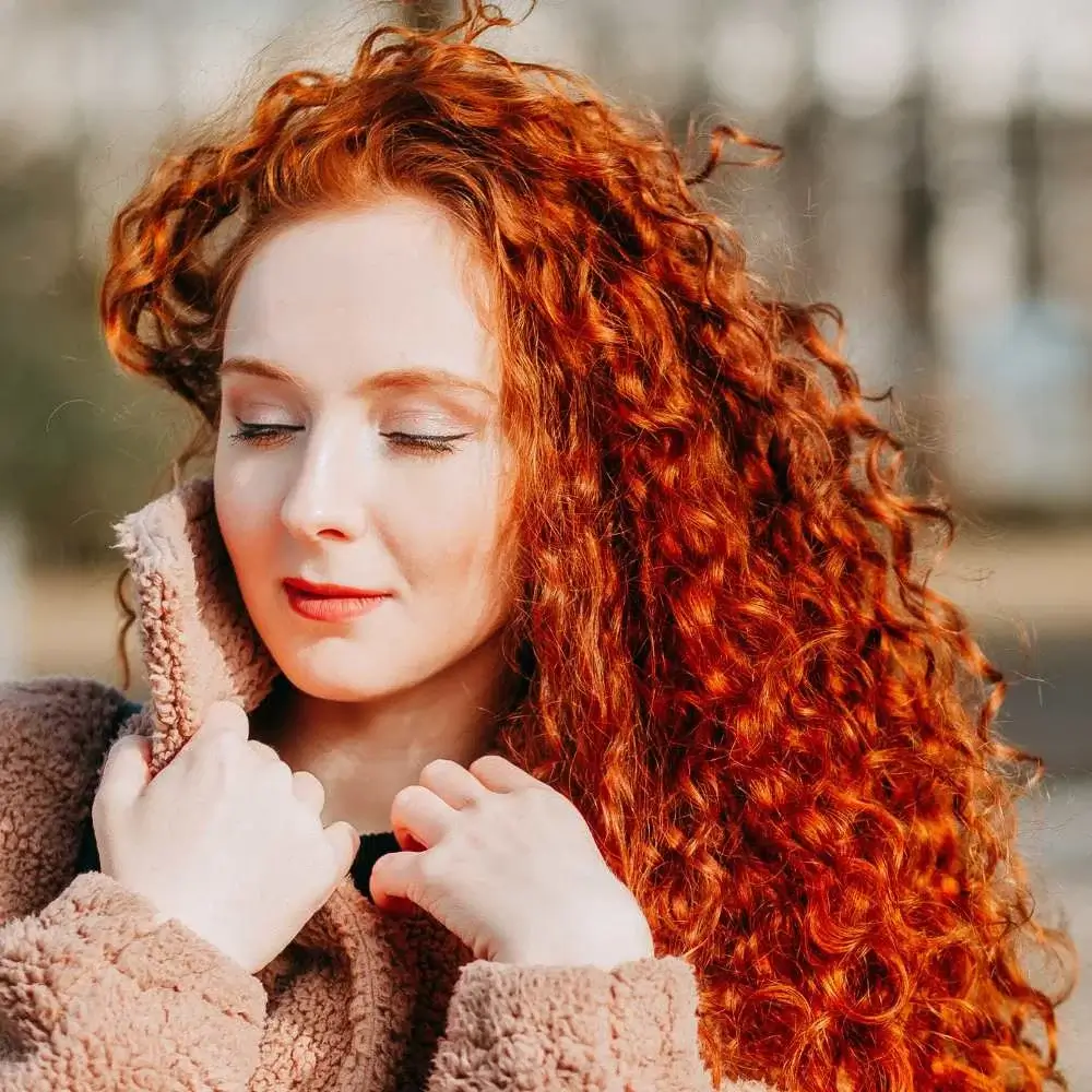 Close-up of permed hair after using the top-rated conditioner for permed hair