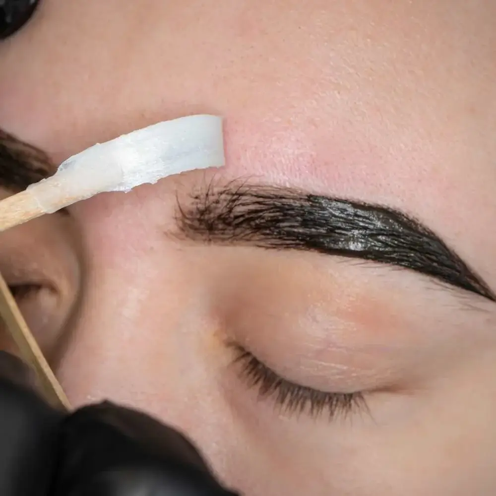 applying the best wax for perfect eyebrows