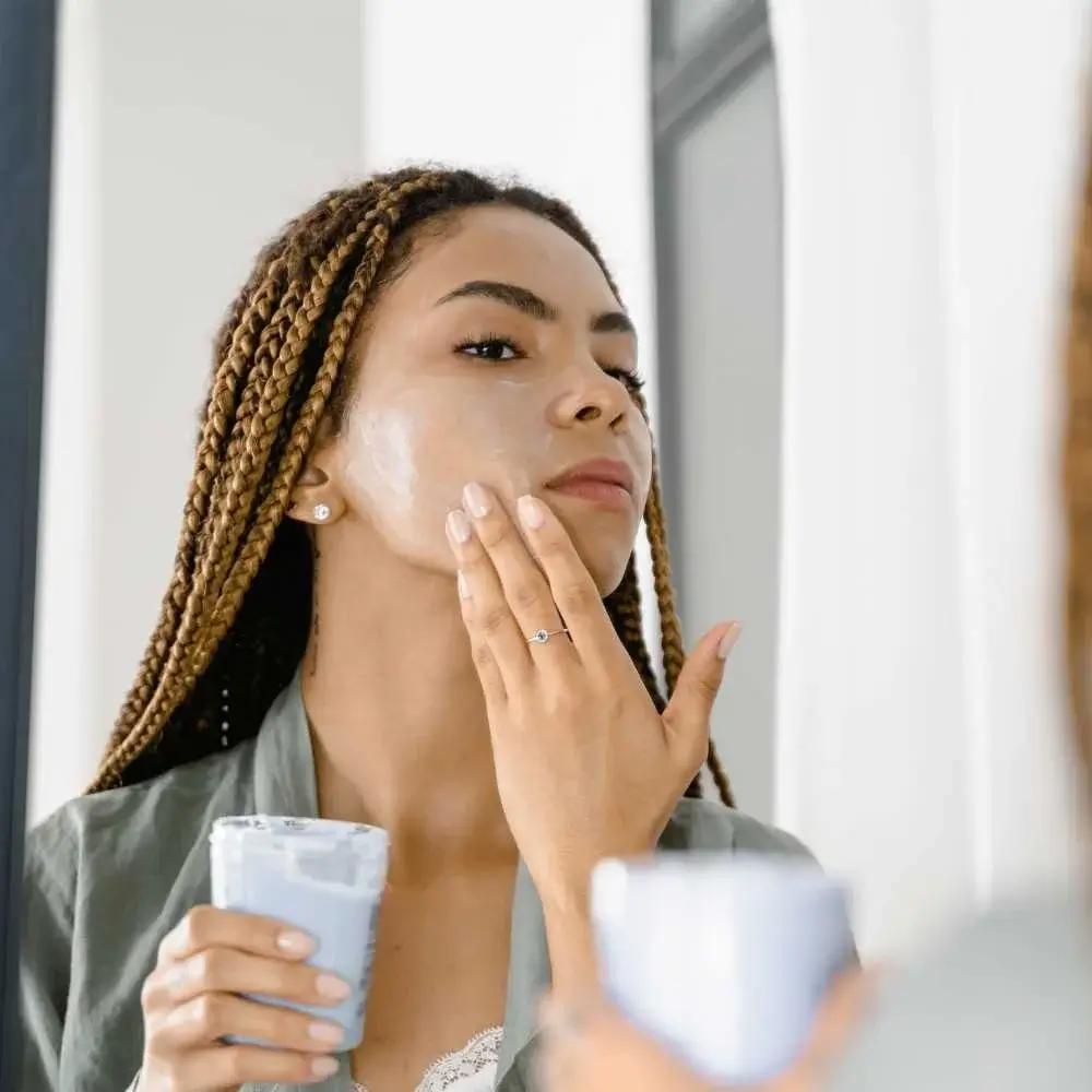 Hydrated and glowing black skin