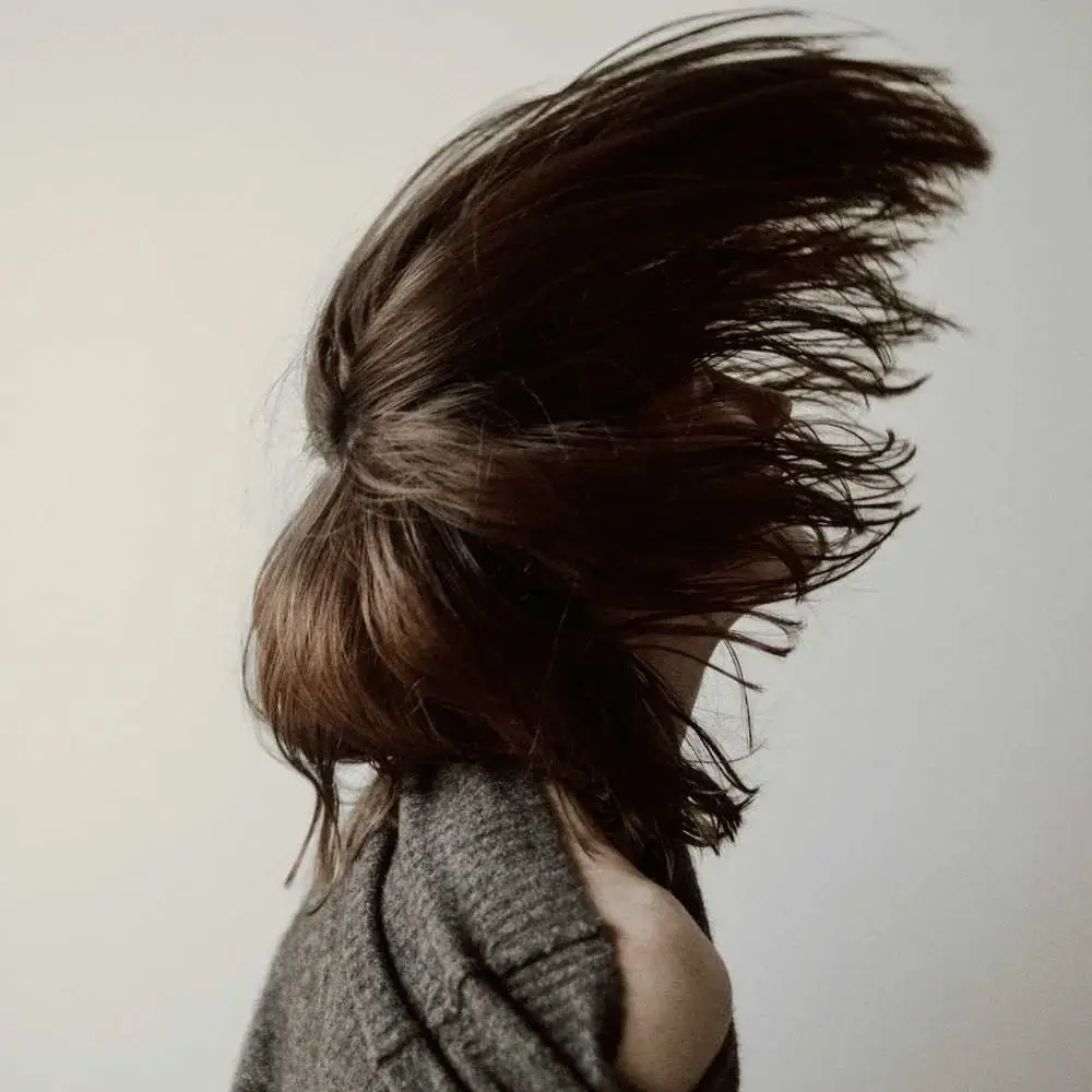 Close-up of healthy, vibrant hair after using top-rated keratin shampoo