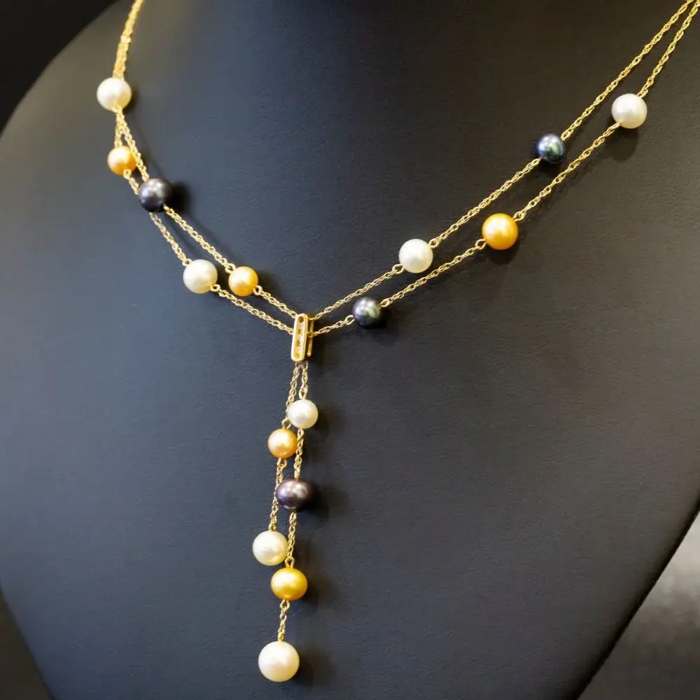 How do you make a Half-pearl Half-chain Necklace?