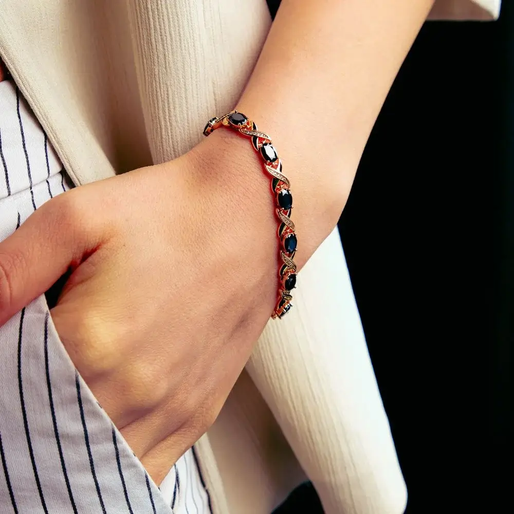 How do you personalize a Red and Black bracelet?