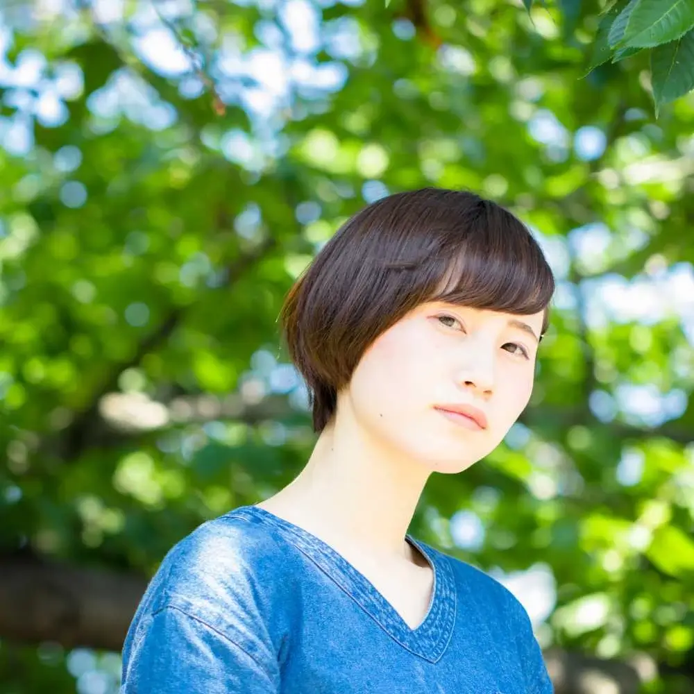 Japanese woman with short hair
