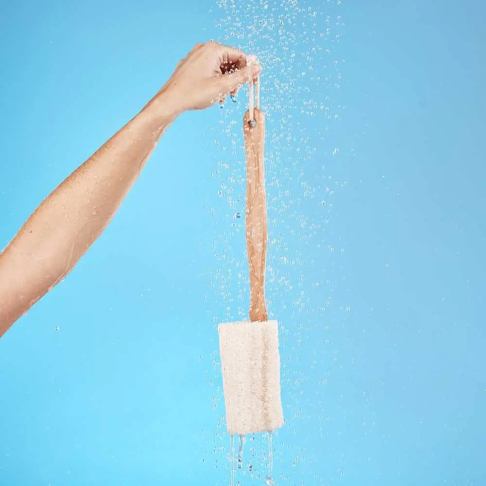 loofah back scrubber for acne