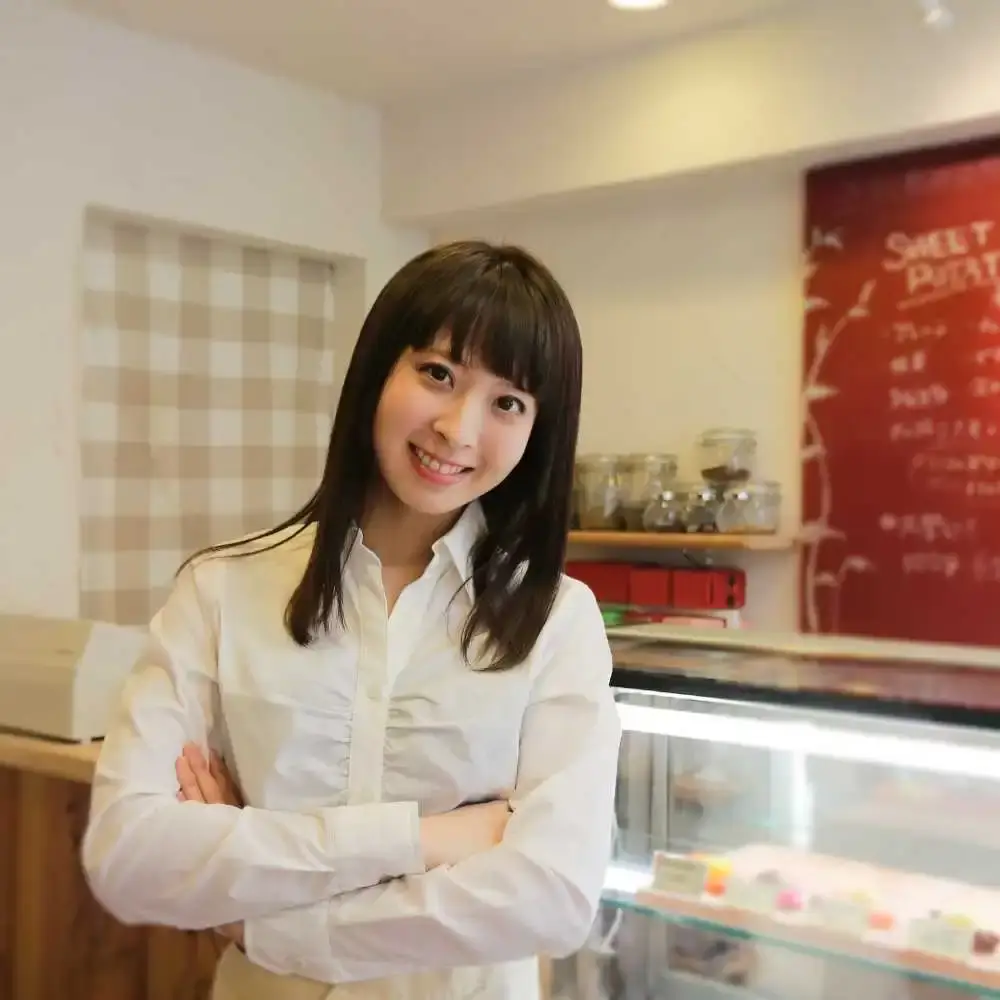 Japanese woman waitress