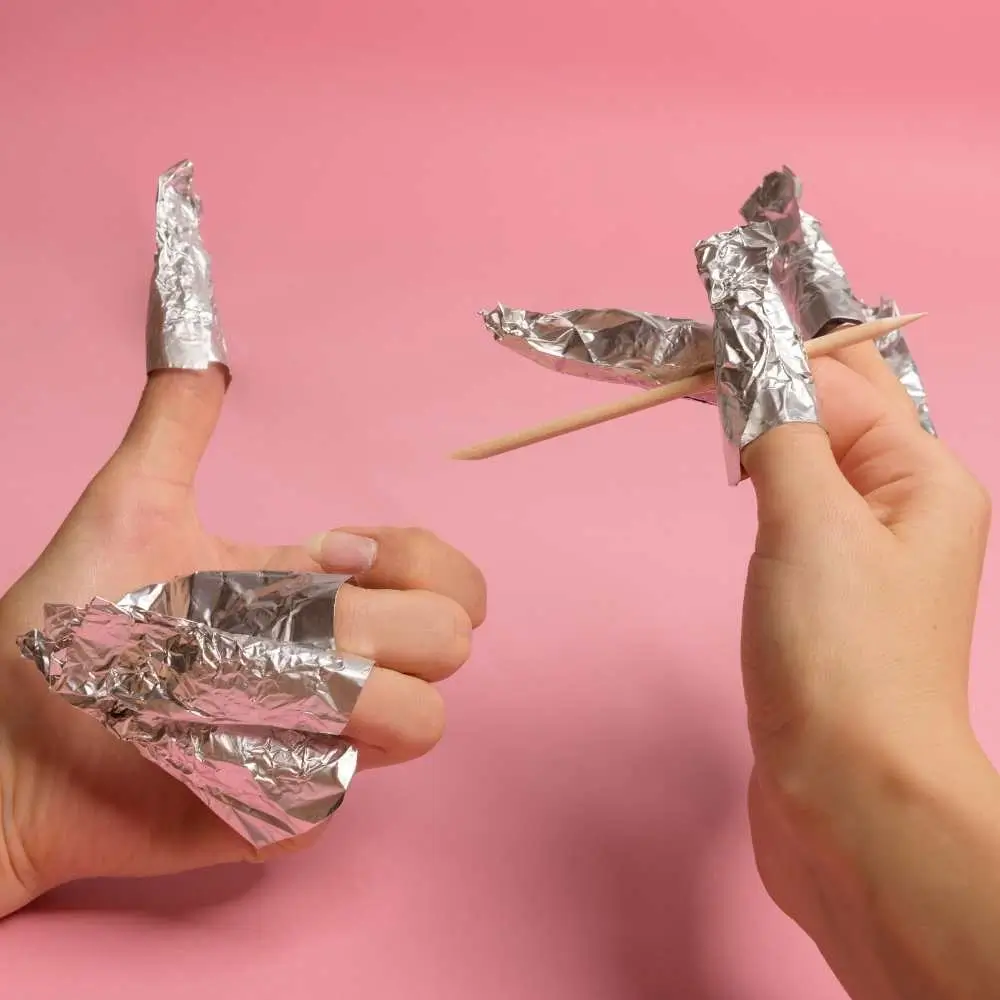 foil method nail polish removal