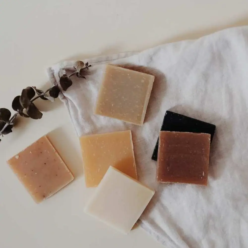 Square shape shampoo bar