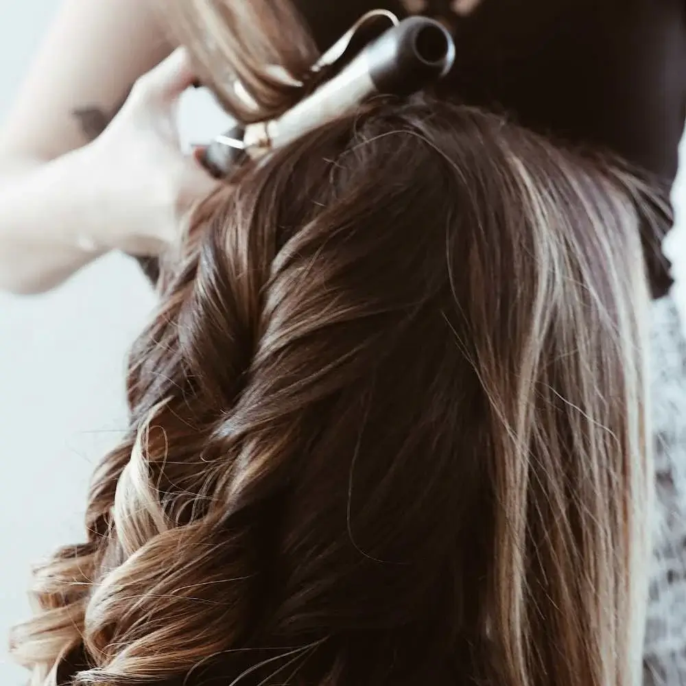 curling hair