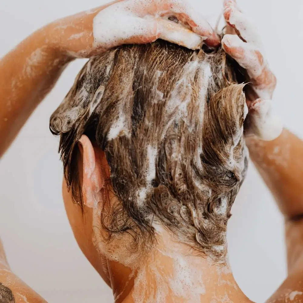 washing the hair