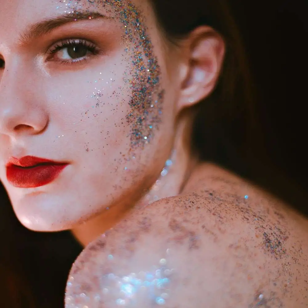 Glittery Face