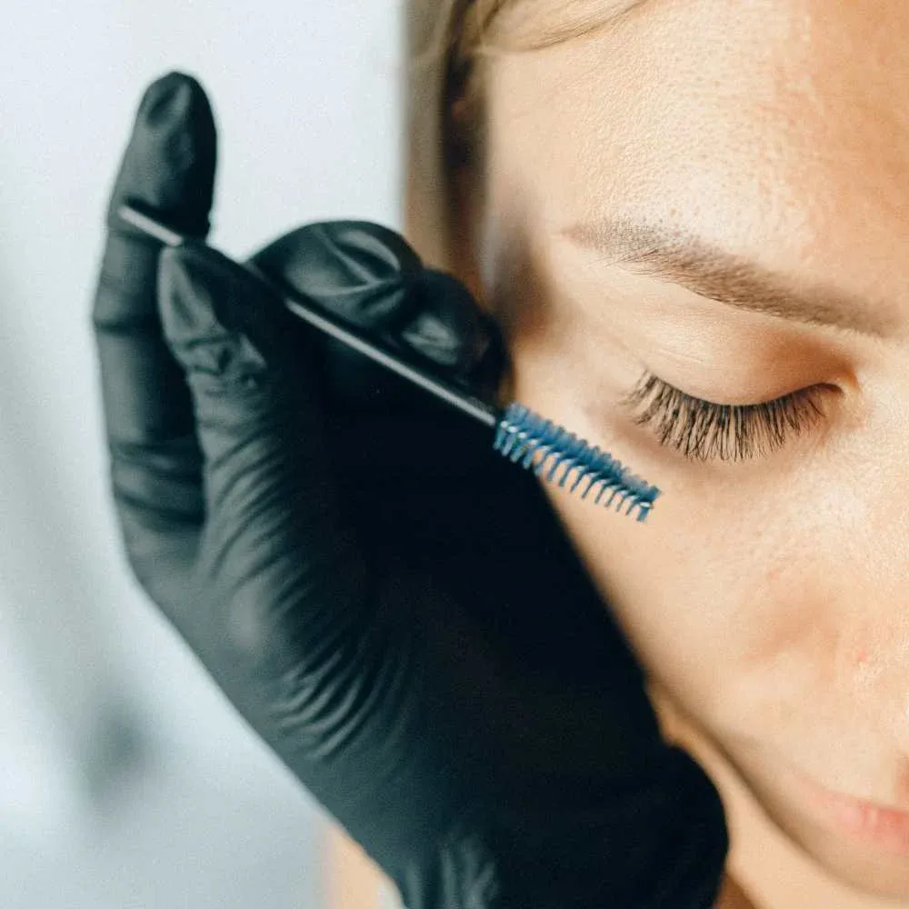 Achieve a subtle lash lift with clear mascara