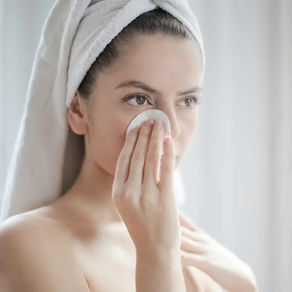 Radiant model showcasing the best toner for sensitive skin