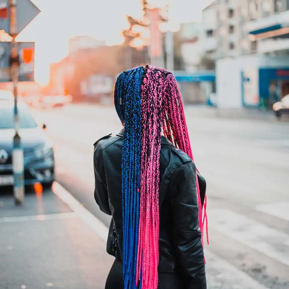 Blue and Pink Hair