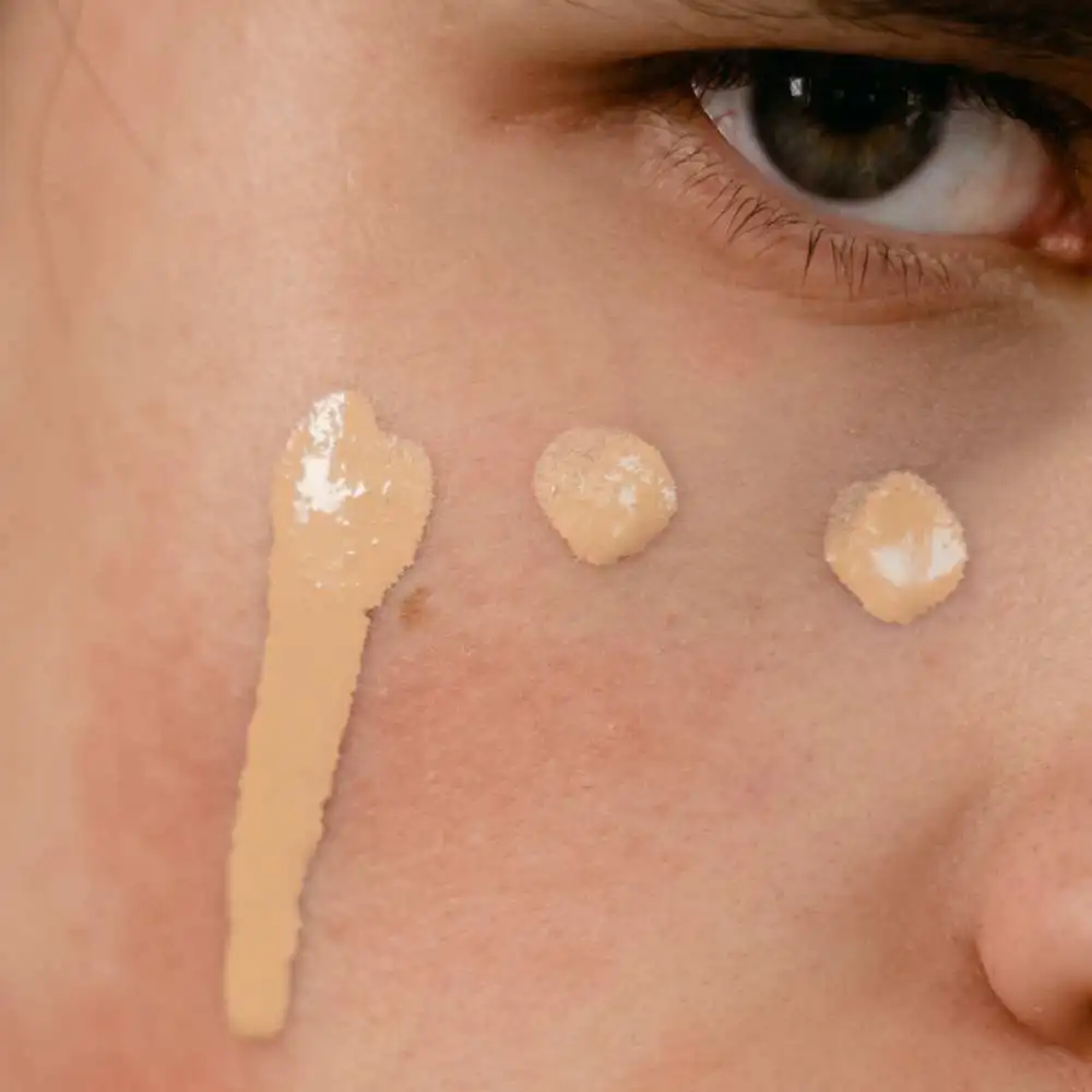 concealer on face