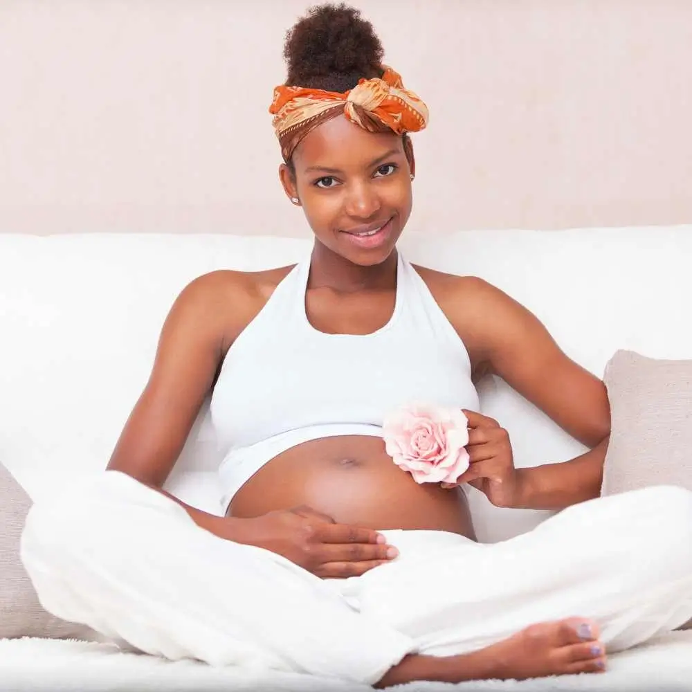 pregnant black woman