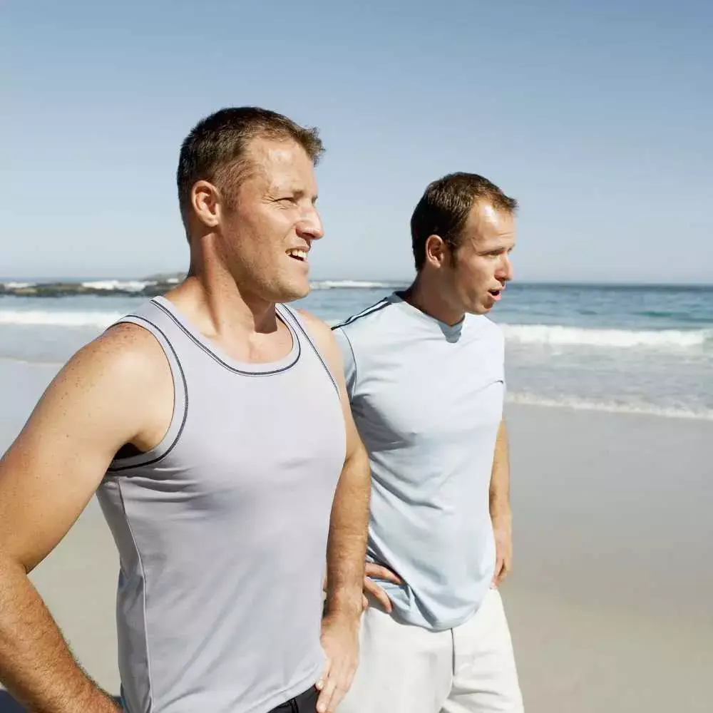 two men on the beach