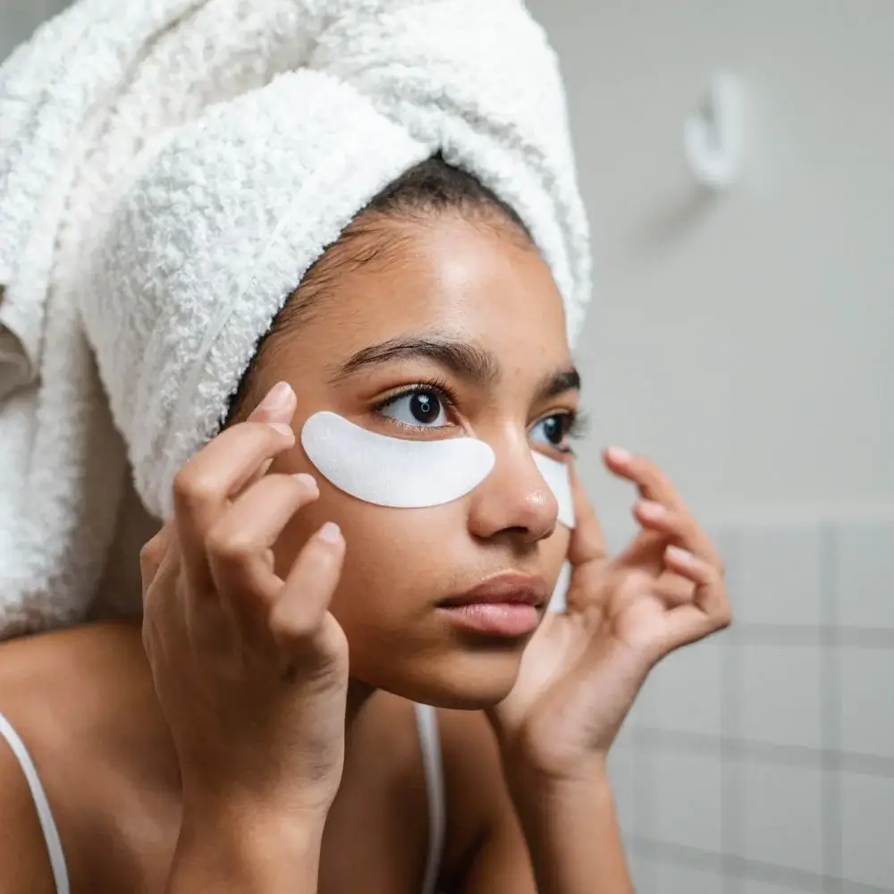 How do you Apply an Eye Cream with SPF to ensure even coverage and Sun Protection?