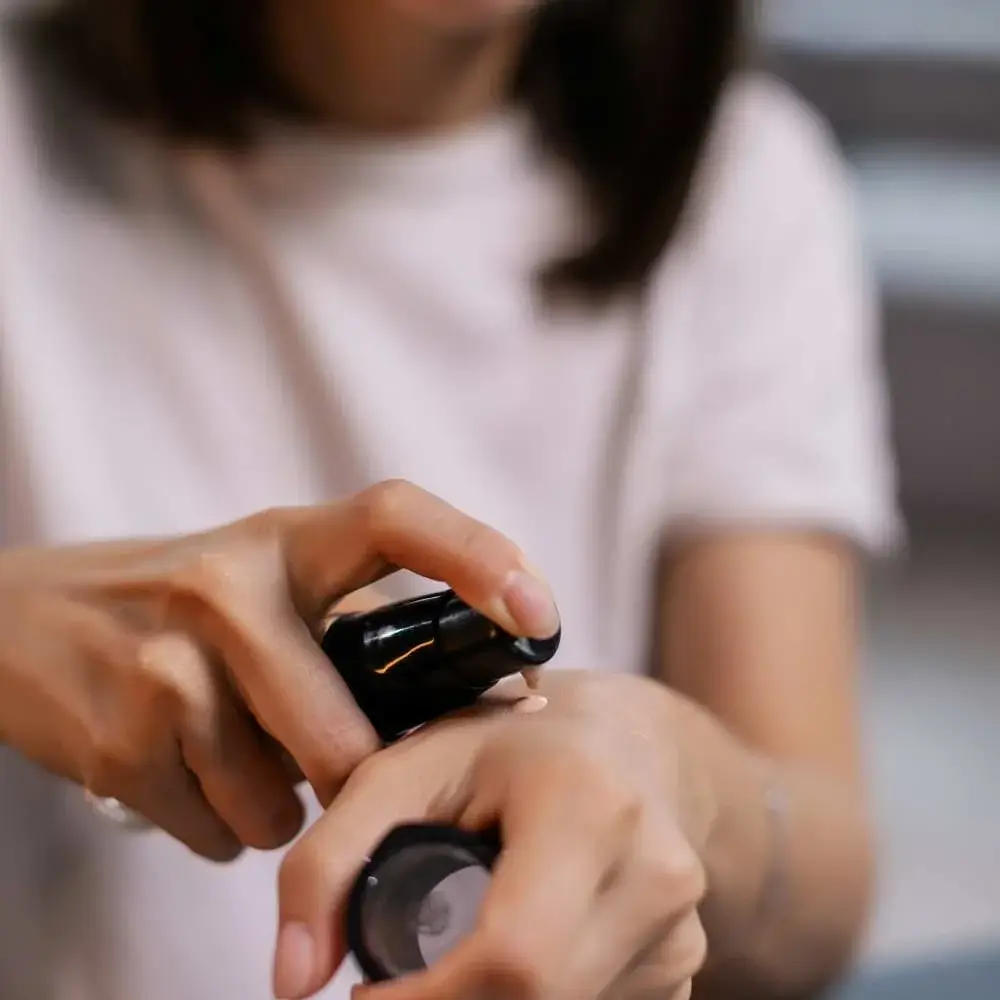 Close-up of the right concealer