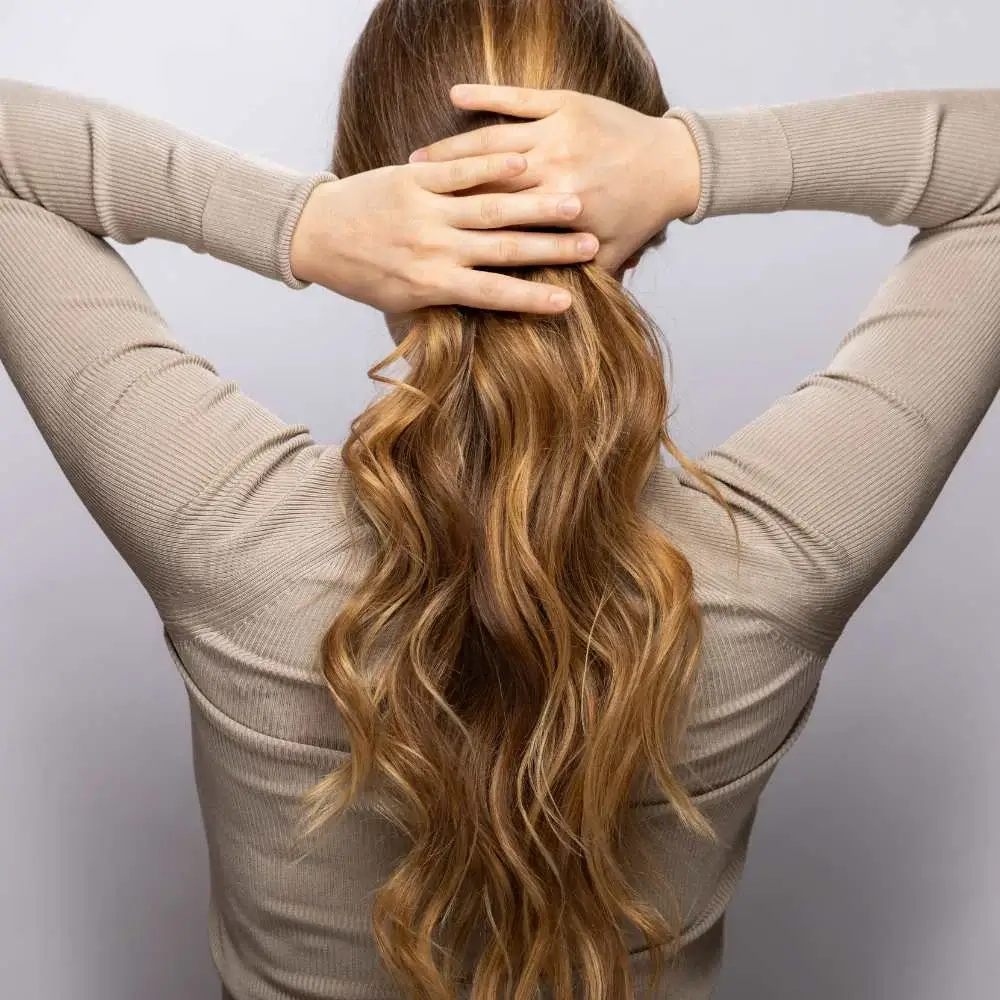 showing the effects of the right shampoo and conditioner on thick hair