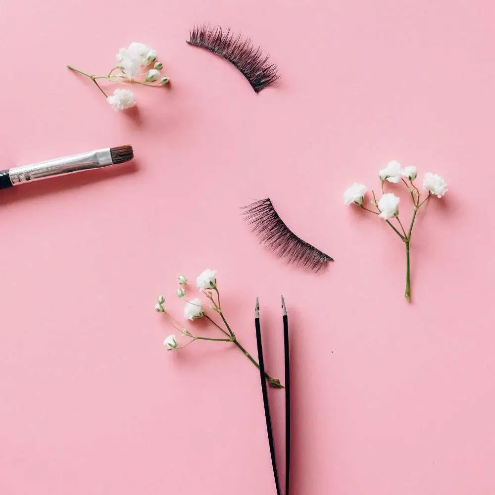 Close-up of tweezers for eyebrows with a precision tip