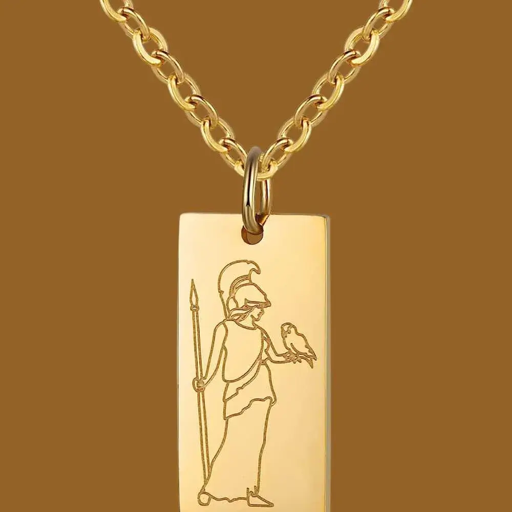 gold aphrodite necklace with chain