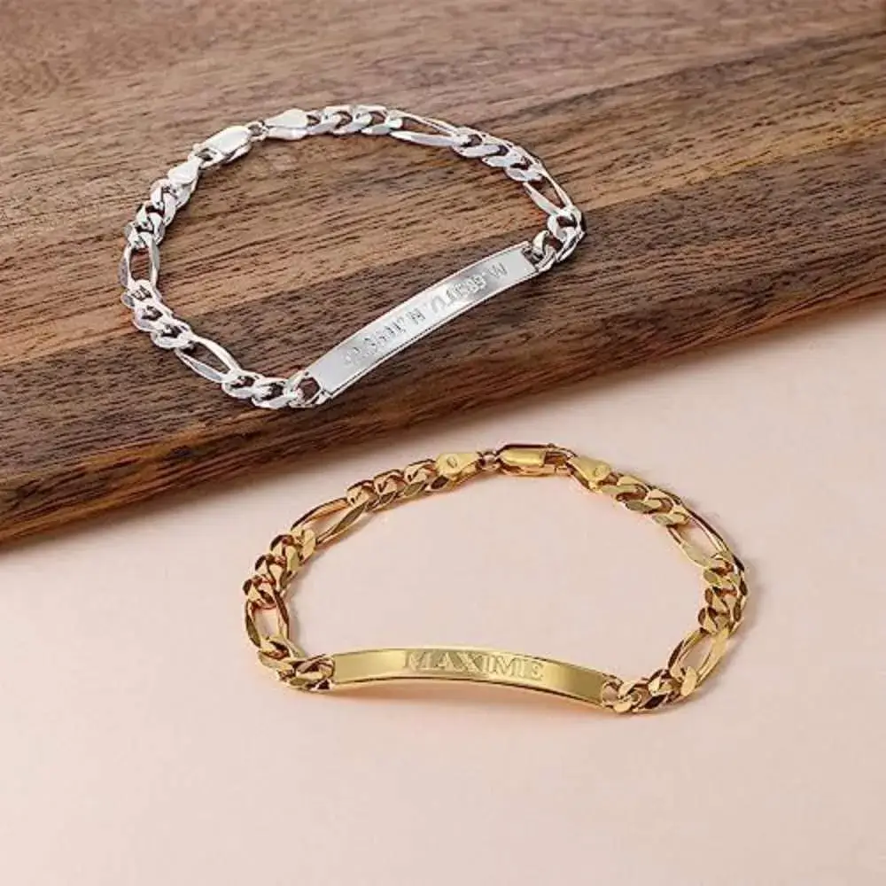 silver and gold esclava bracelets
