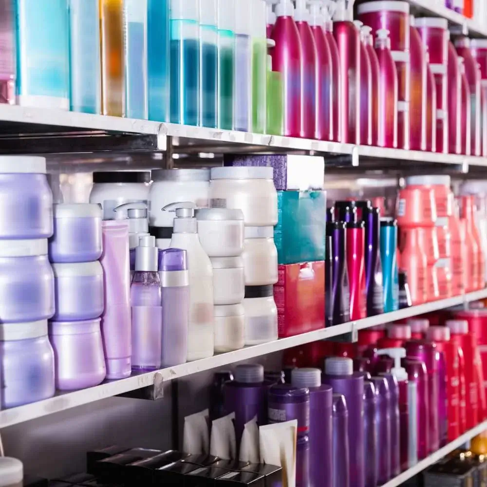 various Korean shampoos and conditioners designed for lustrous hair