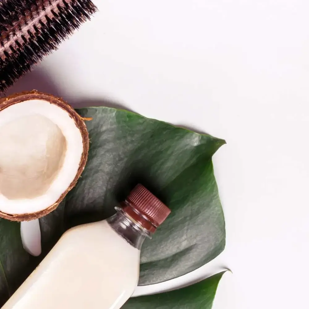 Coconut oil for shiny hair