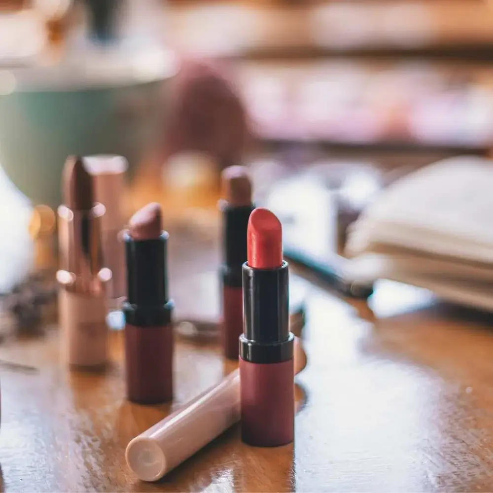 Natural ingredients lipstick selection