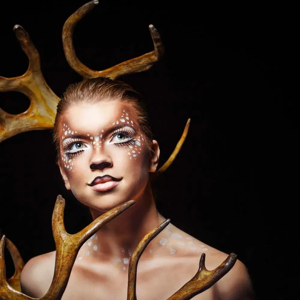 Breathtaking Halloween deer transformation