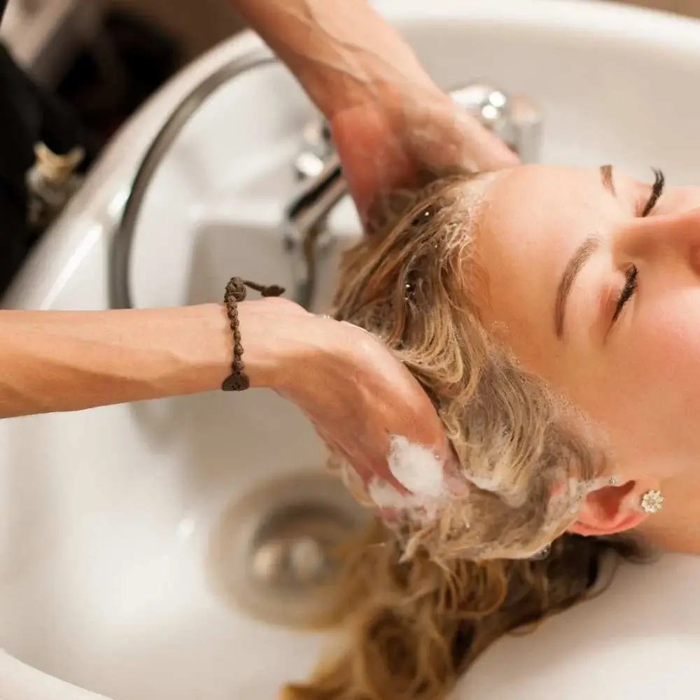 Hair transformation with shampoo