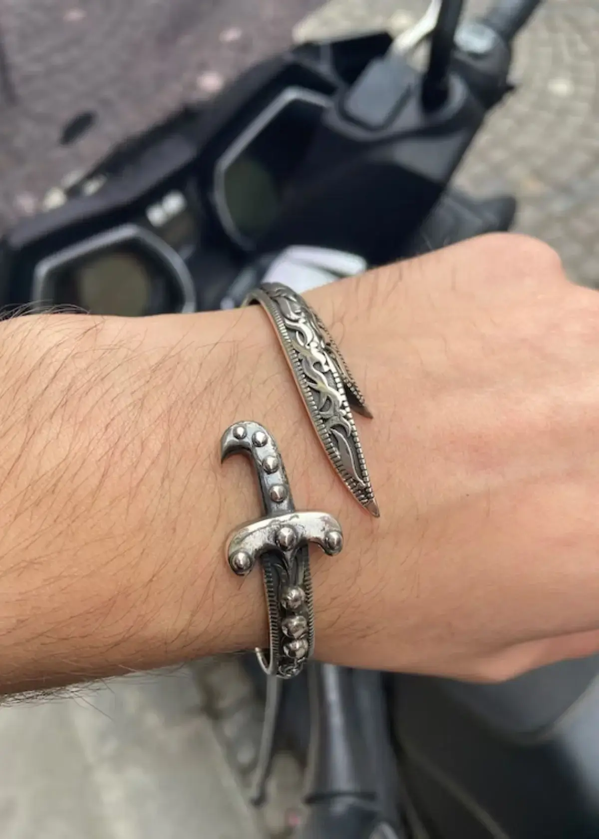 Amazon.com: Silver Sword Bracelet, Handmade Bracelet, Mens Zulfiqar Bracelet,  Silver Man Warrior Bracelet, 925k Sterling Silver Bracelet : Handmade  Products