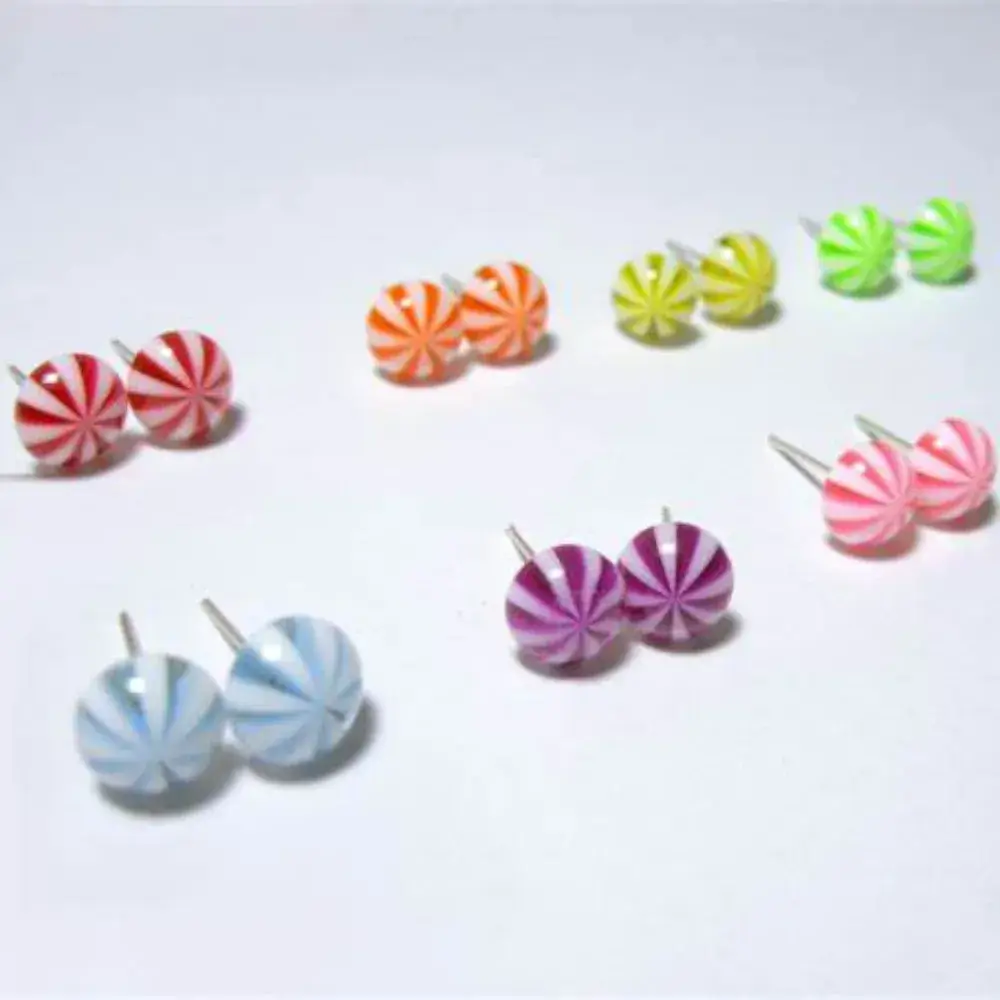 colorful stud candy earrings
