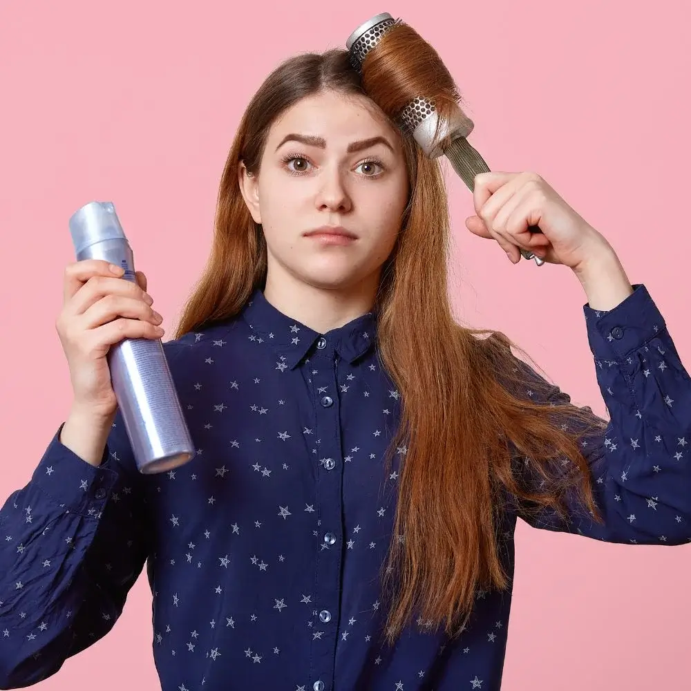 What is a hair straightening spray?
