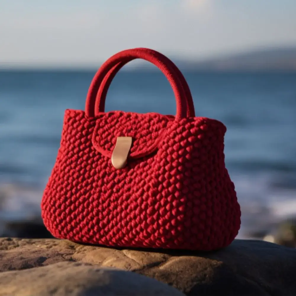 What is the best way to clean and maintain a crochet bag?