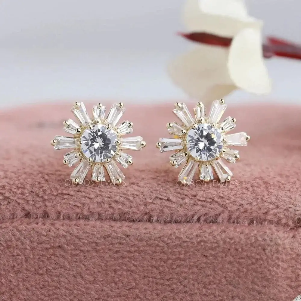 Are baguette diamond earrings made of real diamonds?