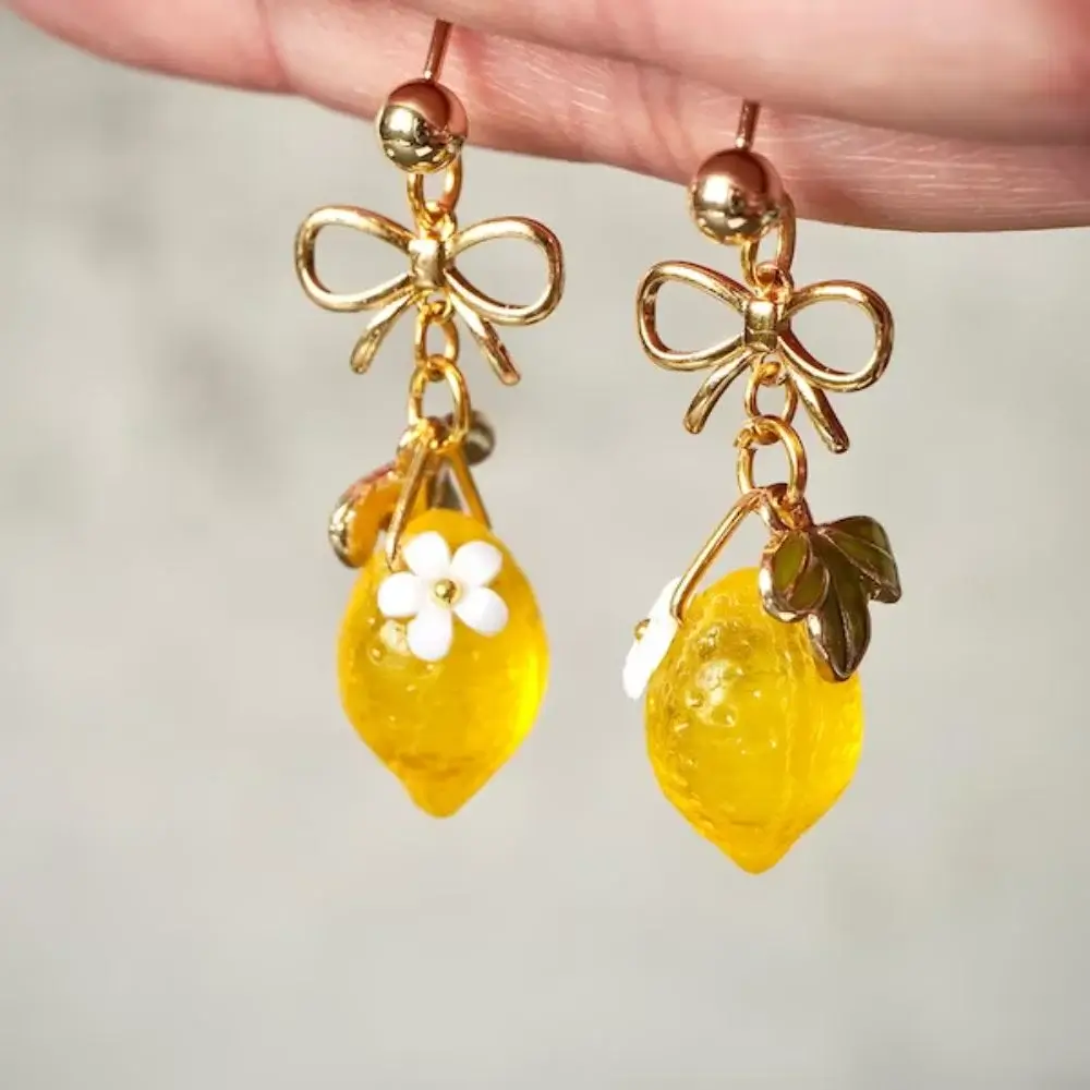 How do I clean lemon earrings?