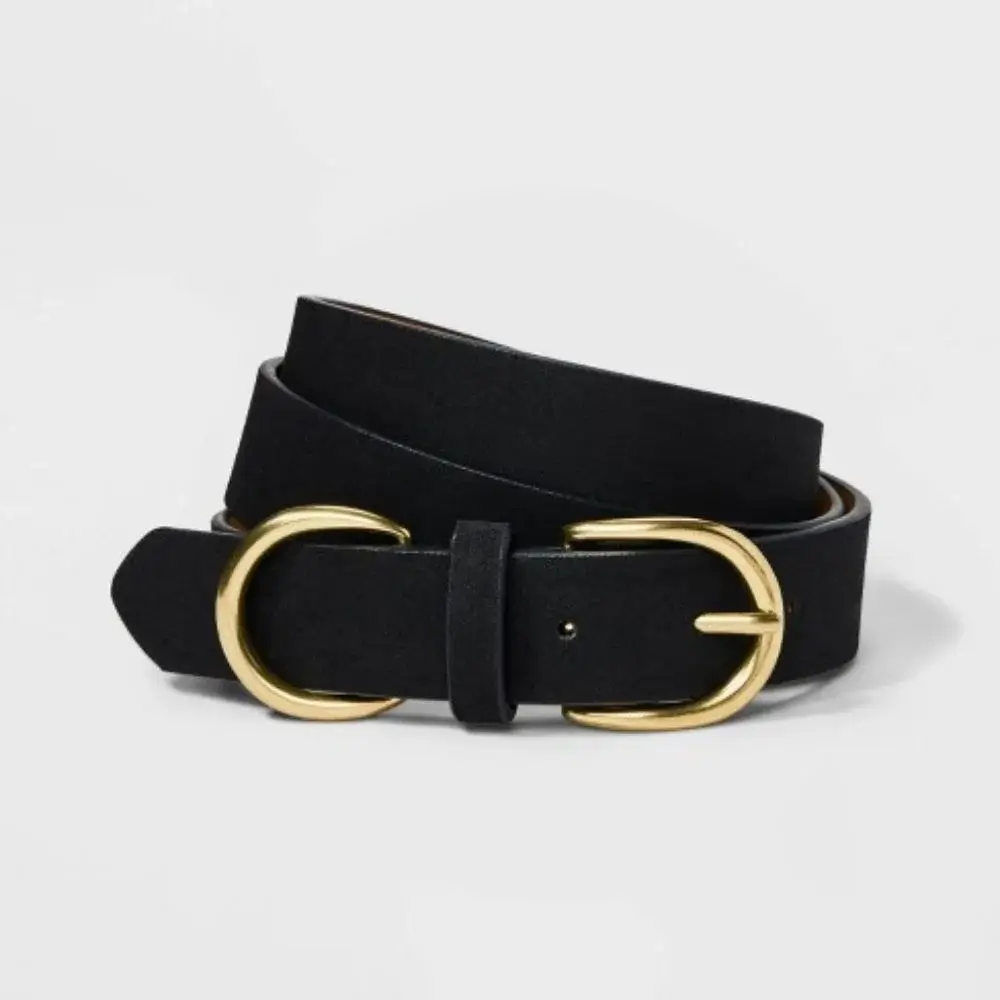 2023 top 3 black leather belt for women