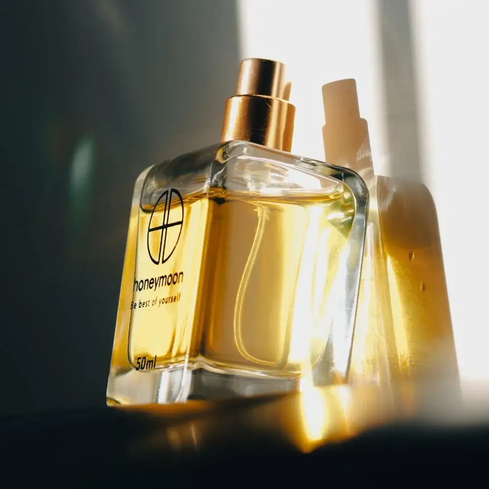 How do you apply Eau de perfume to sensitive skin?