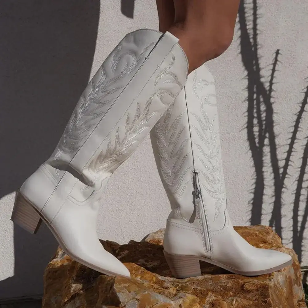 top 3 white cowboy boots for women