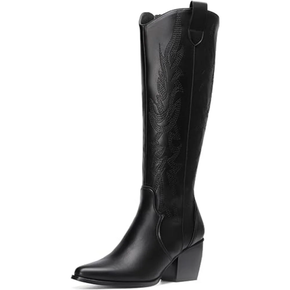 Best Womens Black Cowboy Boots For Elegance