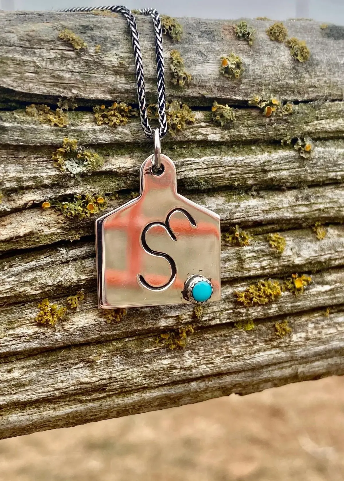 How can I personalize a Cow Tag Necklace?