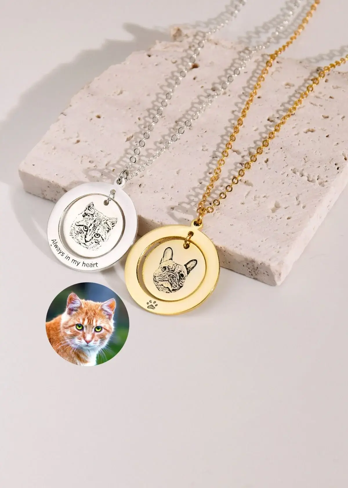 How do I clean and Maintain my Portrait Necklace?