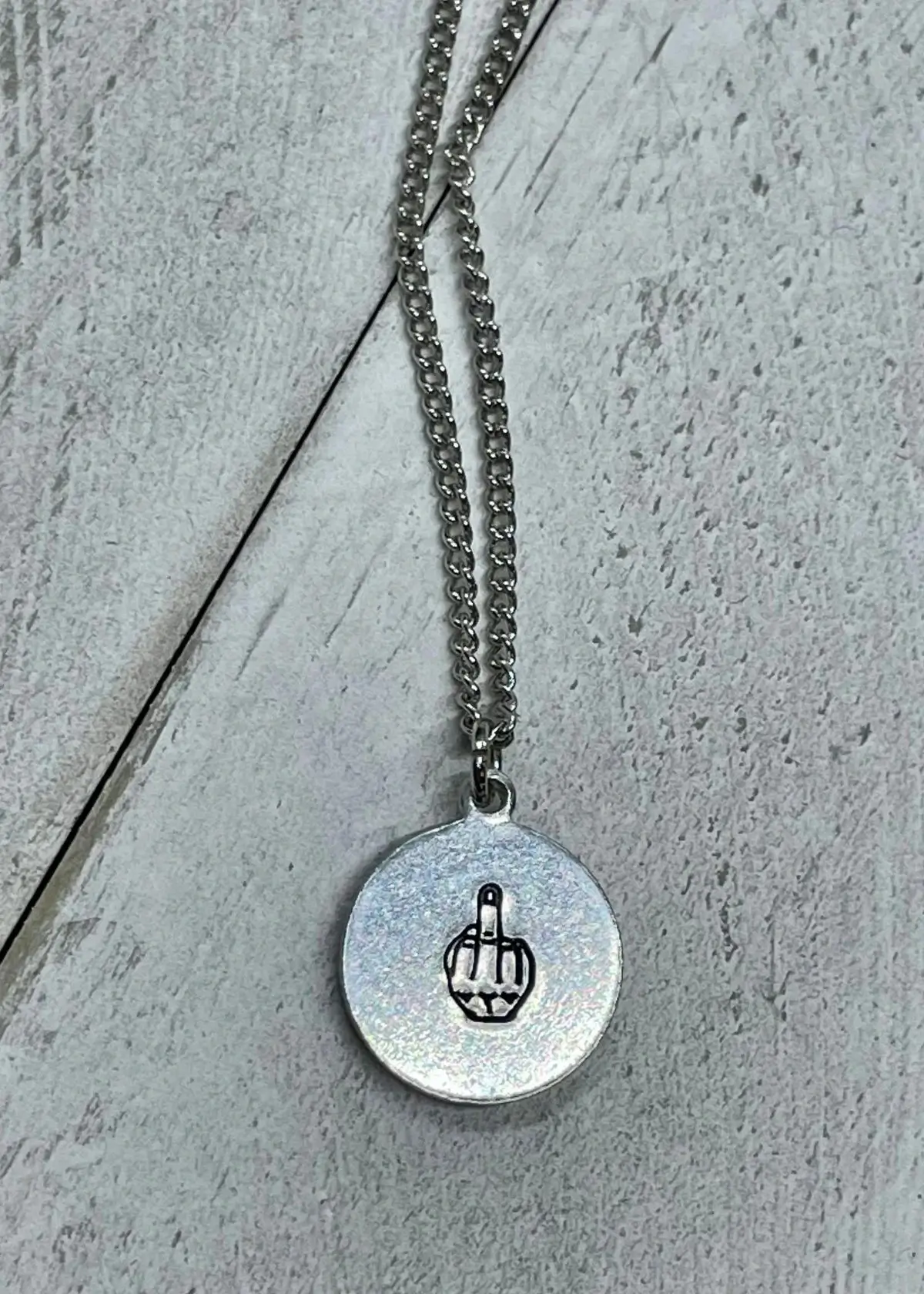 Middle Finger Necklace