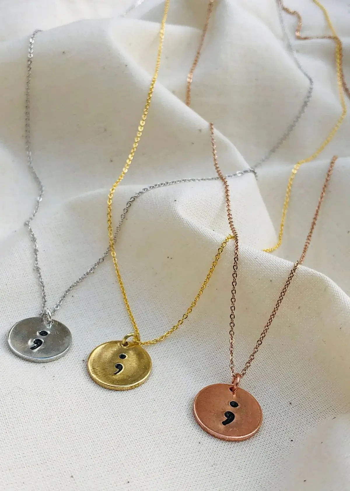 Semicolon Necklace
